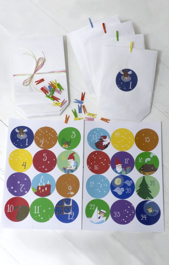Pinipas Abenteuer Adventskalender zum Selbstbefüllen